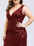 Plus Size Maxi Sequin Formal Dresses & Gowns