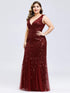 Plus Size Maxi Sequin Formal Dresses & Gowns