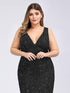 Plus Size Maxi Sequin Formal Dresses & Gowns