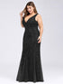 Plus Size Maxi Sequin Formal Dresses & Gowns