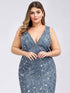 Plus Size Maxi Sequin Formal Dresses & Gowns