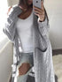 Pocket Twist Long Sweater Cardigan