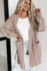 Pocket Twist Long Sweater Cardigan