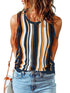 Printed Round Neck Slim Tank Top