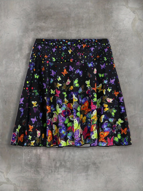 Quick-drying Colorful Butterfly Print Pocket Sports Pants