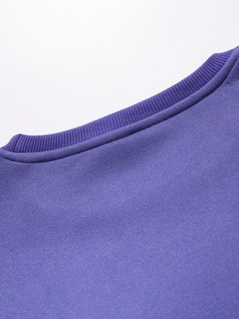 Relaxed Fit Violet Purple Sweatshirt