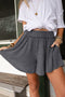 Relaxed Gray Boho Culotte Shorts