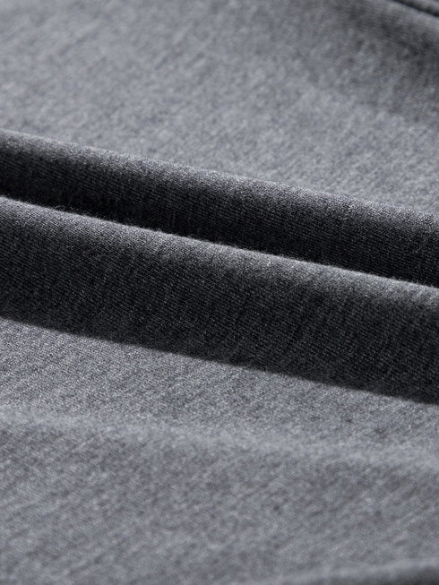 Relaxed Gray Boho Culotte Shorts