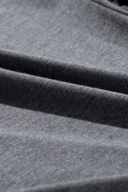 Relaxed Gray Boho Culotte Shorts