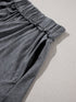 Relaxed Gray Boho Culotte Shorts