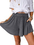 Relaxed Gray Boho Culotte Shorts
