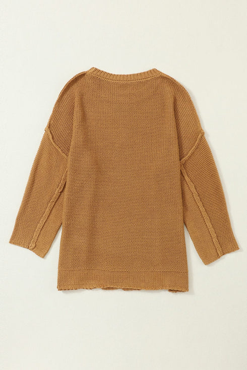 Round Neck Long Sleeve Sweater