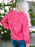 Santa Claus Pink Tie Dye Christmas Pullover Sweatshirt