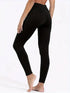 Sherpa-Lined Solid High-Waist Stretchy Warm Leggings Pants