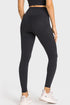 Sherpa-Lined Solid High-Waist Stretchy Warm Leggings Pants