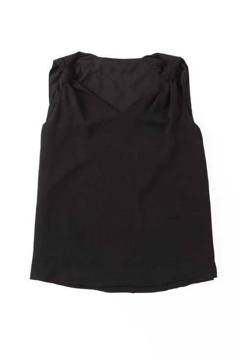 Silk Satin V Neck Casual Sleeveless Camisole Tank Top