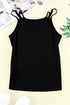 Skull Print V-neck Sleeveless Tank Top