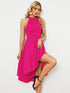 Sleeveless Halter Midi Dress for Cocktail Events