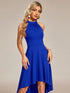 Sleeveless Halter Midi Dress for Cocktail Events