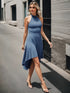 Sleeveless Halter Midi Dress for Cocktail Events
