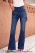 Slim And Flared Denim Pants