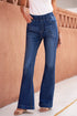 Slim And Flared Denim Pants