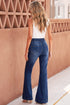 Slim And Flared Denim Pants