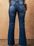 Slim And Flared Denim Pants