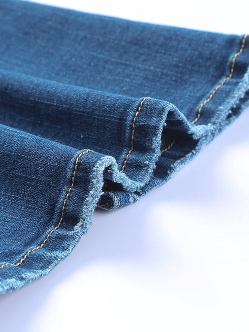 Slim And Flared Denim Pants