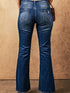Slim And Flared Denim Pants