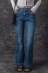 Slim And Flared Denim Pants