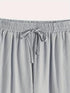 Slim Fit Cotton Women's Pants with Drawstring Waist and Slant Pockets