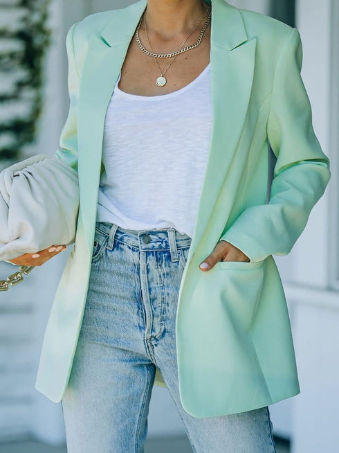 Slim Fit Professional Women's Blazers with Long Sleeve and Elegant Design