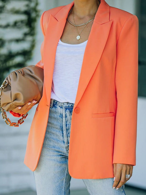 Slim Fit Professional Women's Blazers with Long Sleeve and Elegant Design