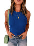 Slim Fit Sleeveless Ribbed Vest for Women to Wear Outdoors