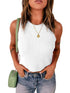 Slim Fit Sleeveless Ribbed Vest for Women to Wear Outdoors