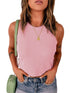 Slim Fit Sleeveless Ribbed Vest for Women to Wear Outdoors