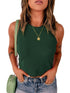 Slim Fit Sleeveless Ribbed Vest for Women to Wear Outdoors