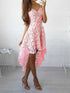 Sling Lace Sleeveless Irregular Dress