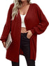Solid Color Fashion Knitting Long Sleeved Cardigan