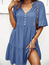 Solid Color Sexy Temperament Casual Mini Dress