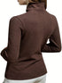 Solid Cozy Mock Neck Long Sleeve T-Shirt