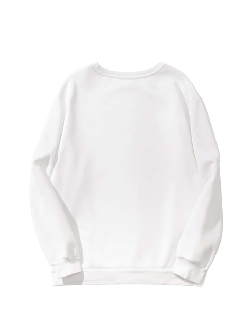 Solid Drop Shoulder Sweatshirt