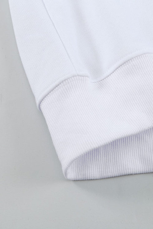 Solid Drop Shoulder Sweatshirt