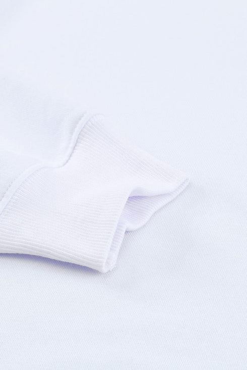 Solid Drop Shoulder Sweatshirt