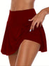 Solid Elastic Band High Waist Yoga Running Shorts