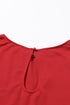 Solid Five-Point Sleeve Belted Wide-Leg Jumpsuit