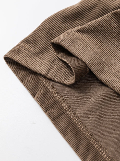 Solid Home Service Loose Short Dress With Pocket - Bare - A-Line - Square - Tube