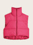 Solid Lightweight Thermal Layer Sleeveless Zip-Up Vest Coat