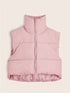 Solid Lightweight Thermal Layer Sleeveless Zip-Up Vest Coat